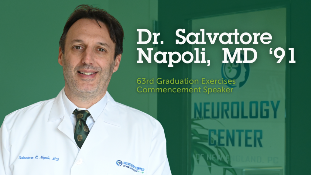 Dr. Salvatore Napoli, MD ’91 delivers 2024 Bishop Hendricken Commencement Address